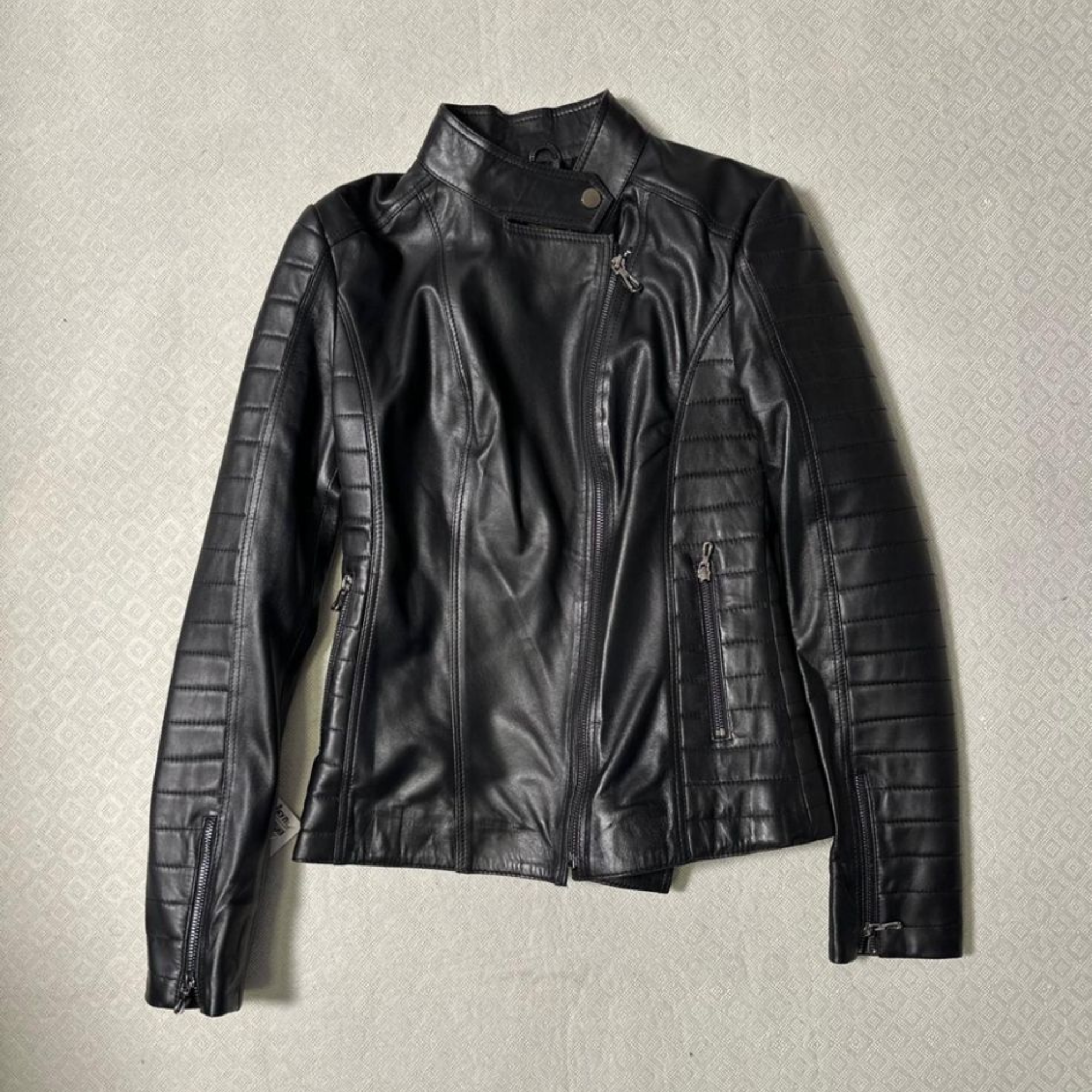 Sport Leather Jacket - Black