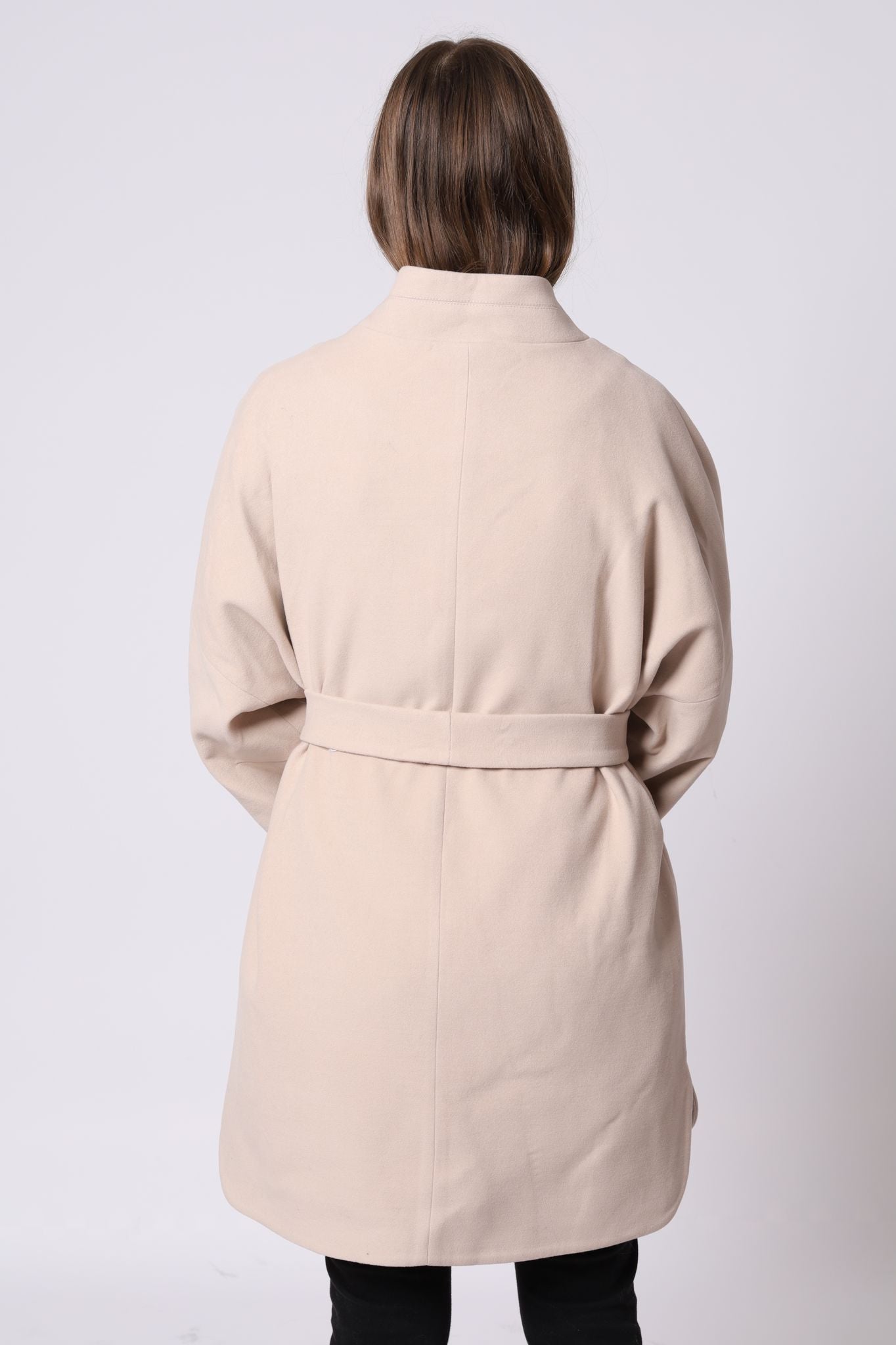 Oversized Soft Kashmir Coat With Belt