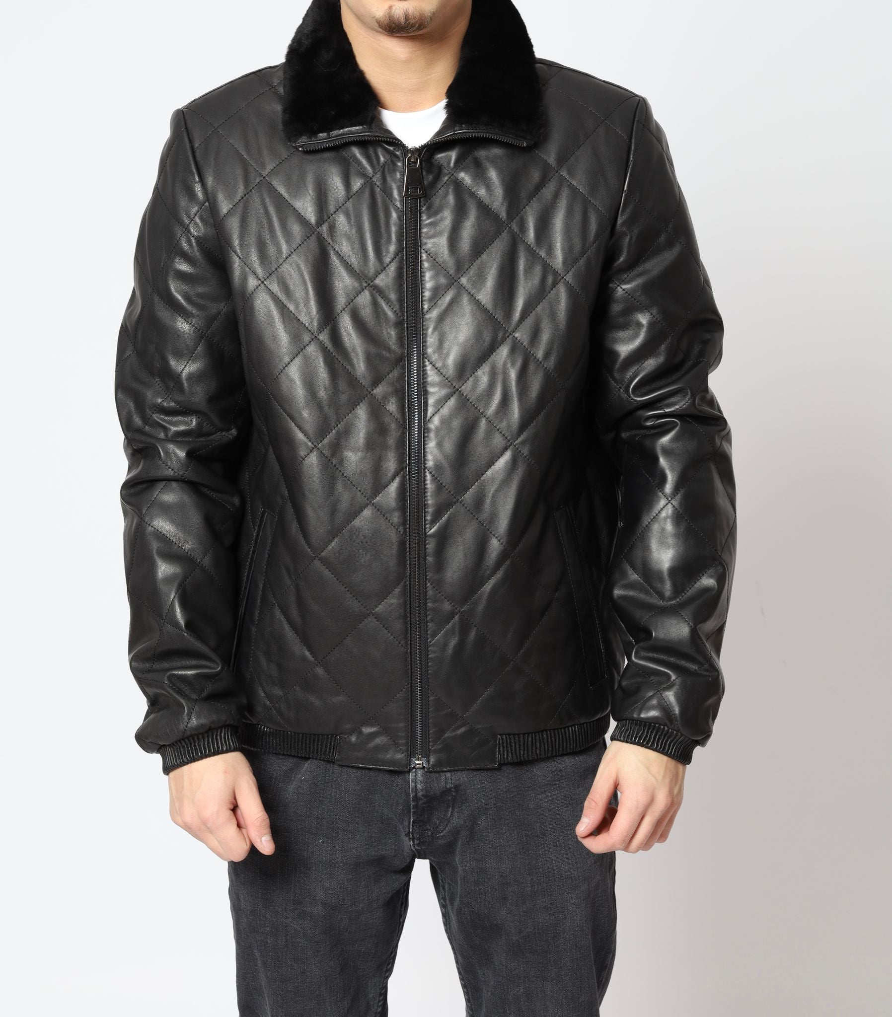 Quilted Leather Jacket