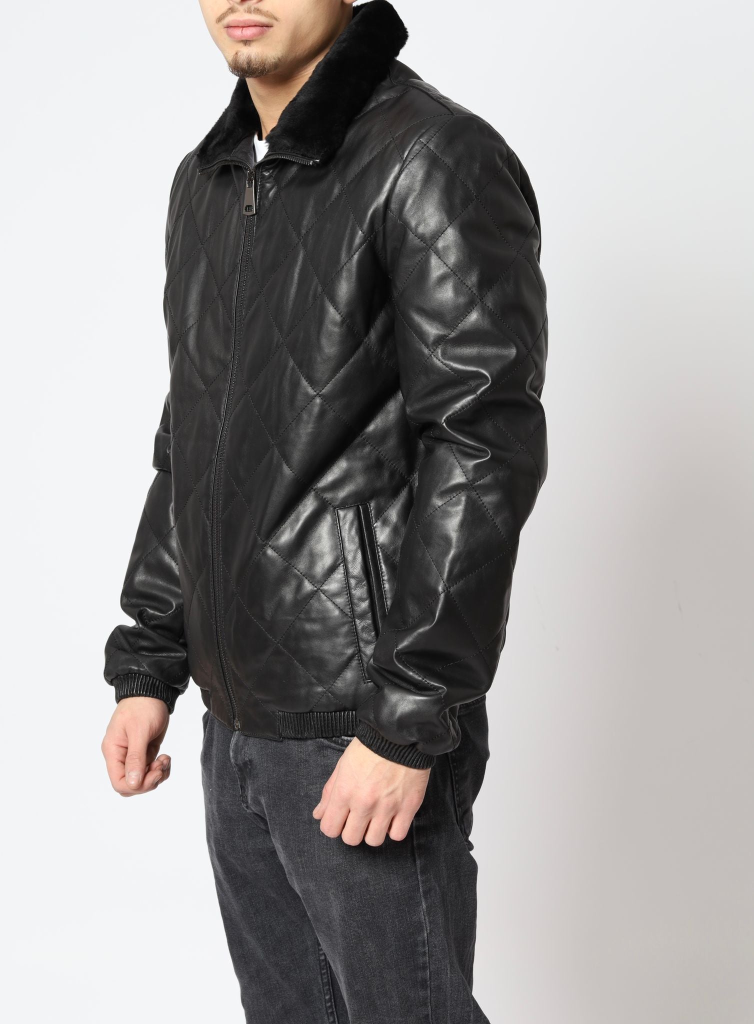 Quilted Leather Jacket