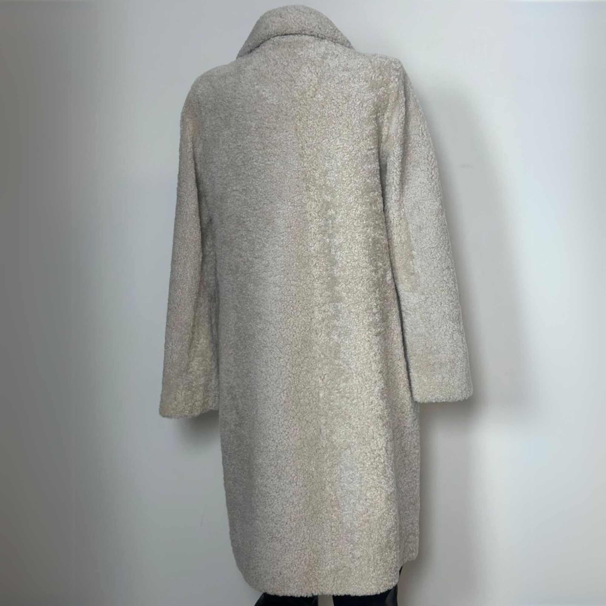 Astrakhan Fur Coat - Cream