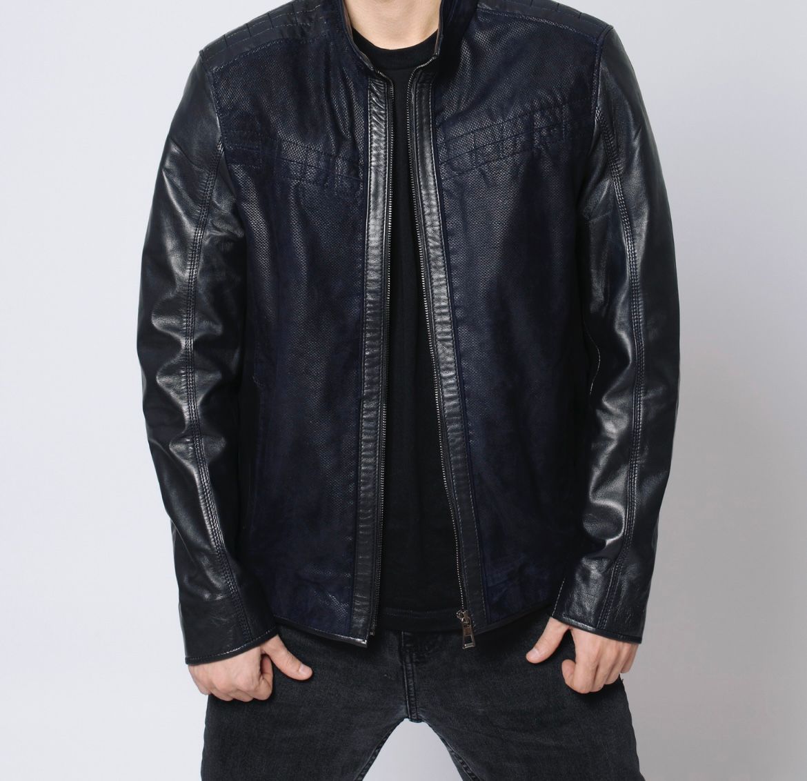 Waterproof Pressed Leather Jacket