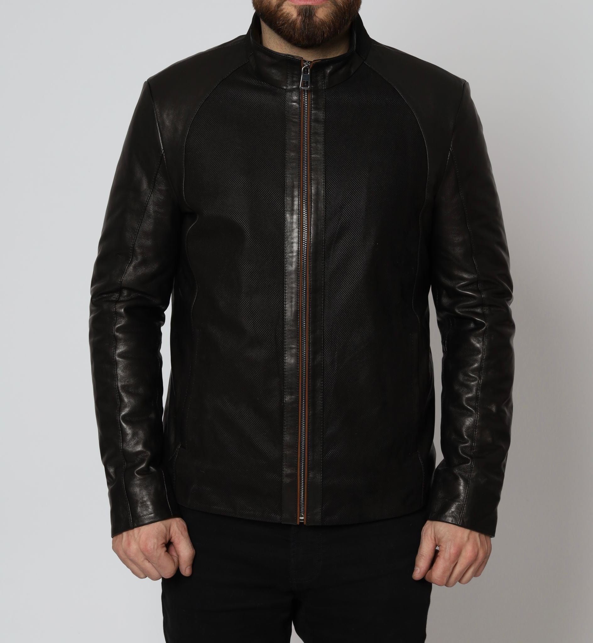 Waterproof Pressed Leather Jacket