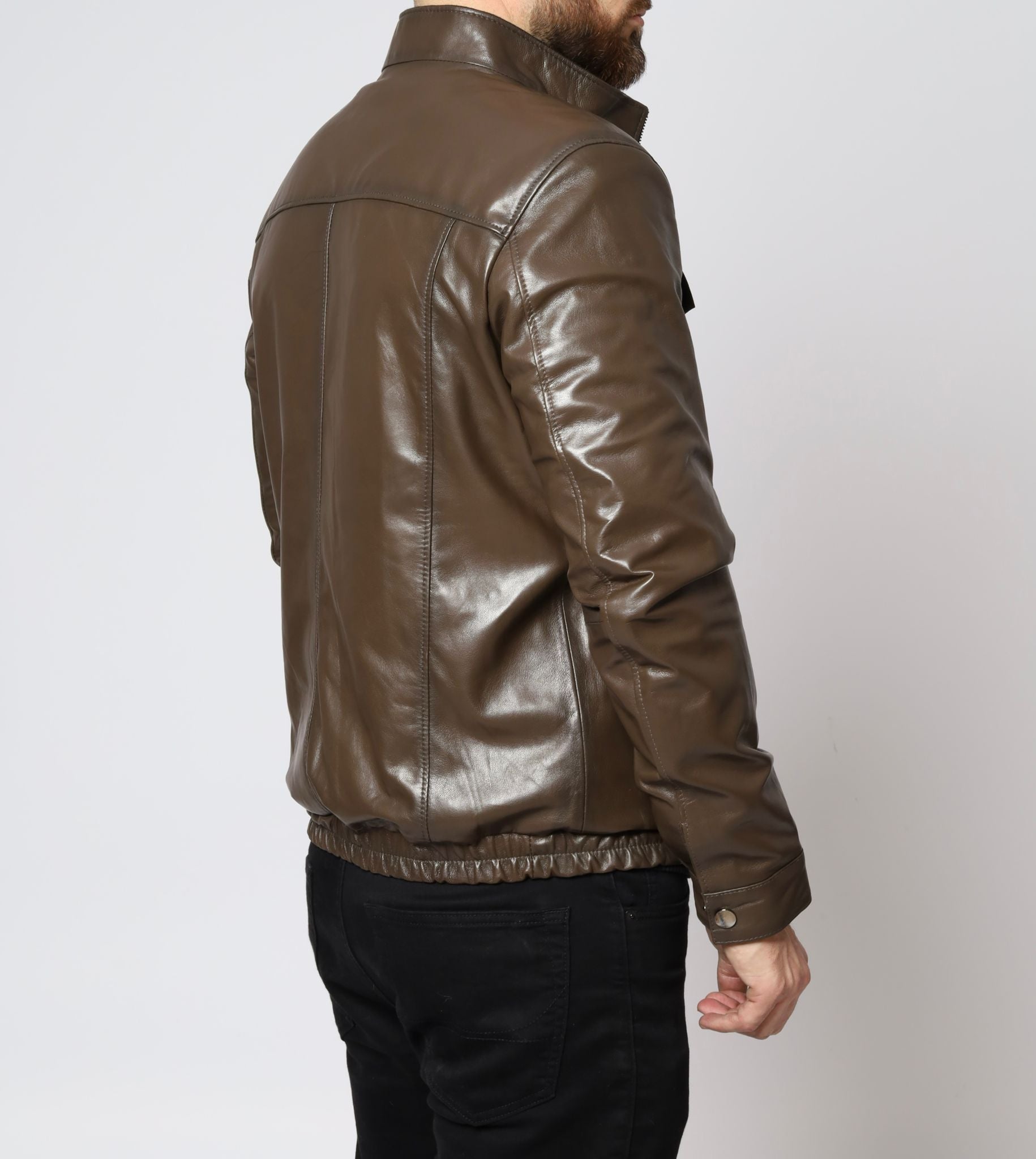 Brown Waterproof Leather Jacket